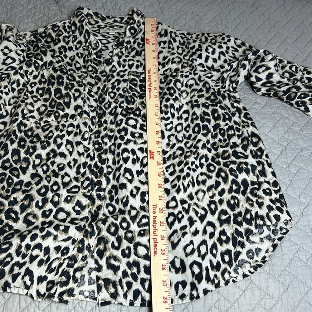 Jones New York Sports Women Animal Print Long Sleeve Button Up Blouse Sz 1X - Picture 9 of 9
